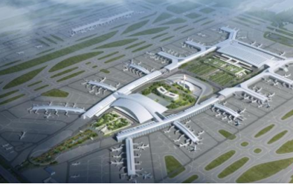 广州白云国际机场三期扩建工程首个项目封顶